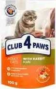 Club 4 Paws konservai katėms su triušiena drebučiuose, 100 g
