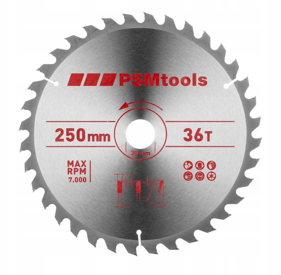 CMT dviejų diskų rinkinys hm 250x30mm, 36/60 dantų