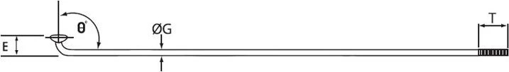 Cn Spoke STD14 stipinai 2.0-2.0-2.0 nerūdijančio plieno 302mm juoda + nyple 144 vienetų.