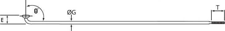 Cn Spoke Szprychy CNSPOKE 134T 2.3-2.3-2.0 nerūdijantis plienas 300mm Sidabrinė 72szt. - CN-134T-300-72