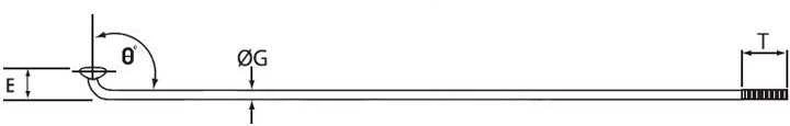 Cn Spoke Szprychy CNSPOKE STD14 2.0-2.0-2.0 nerūdijantis plienas 160mm juoda + nyple 144szt.
