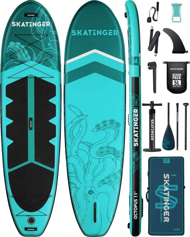 SUP riedlentė „Deska Skatinger Octopus“ 335x86x15 cm, universali