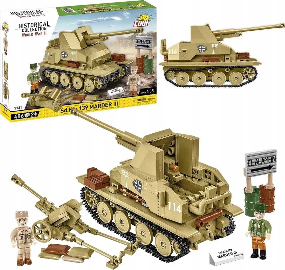 Cobi Konstruktorius Sd.Kfz. Marder III, 486 detali