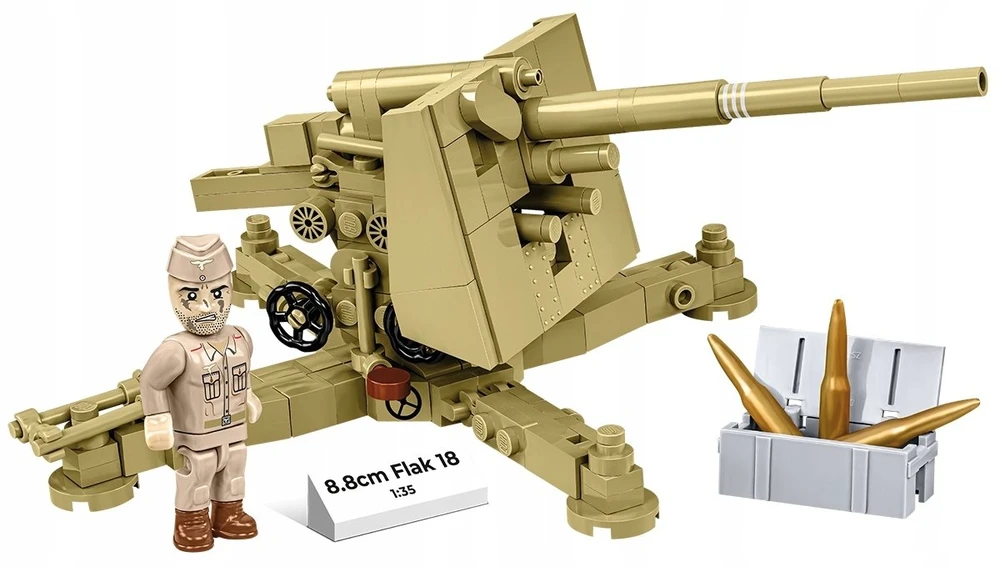Cobi 8,8 cm skersmens neperšaunamos kaladėlės, 18 232 kaladėlės, 1:35
