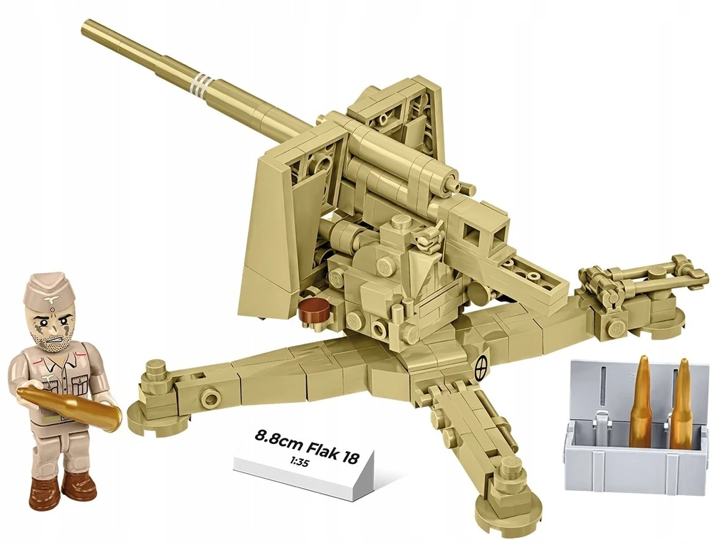 Cobi 8,8 cm skersmens neperšaunamos kaladėlės, 18 232 kaladėlės, 1:35
