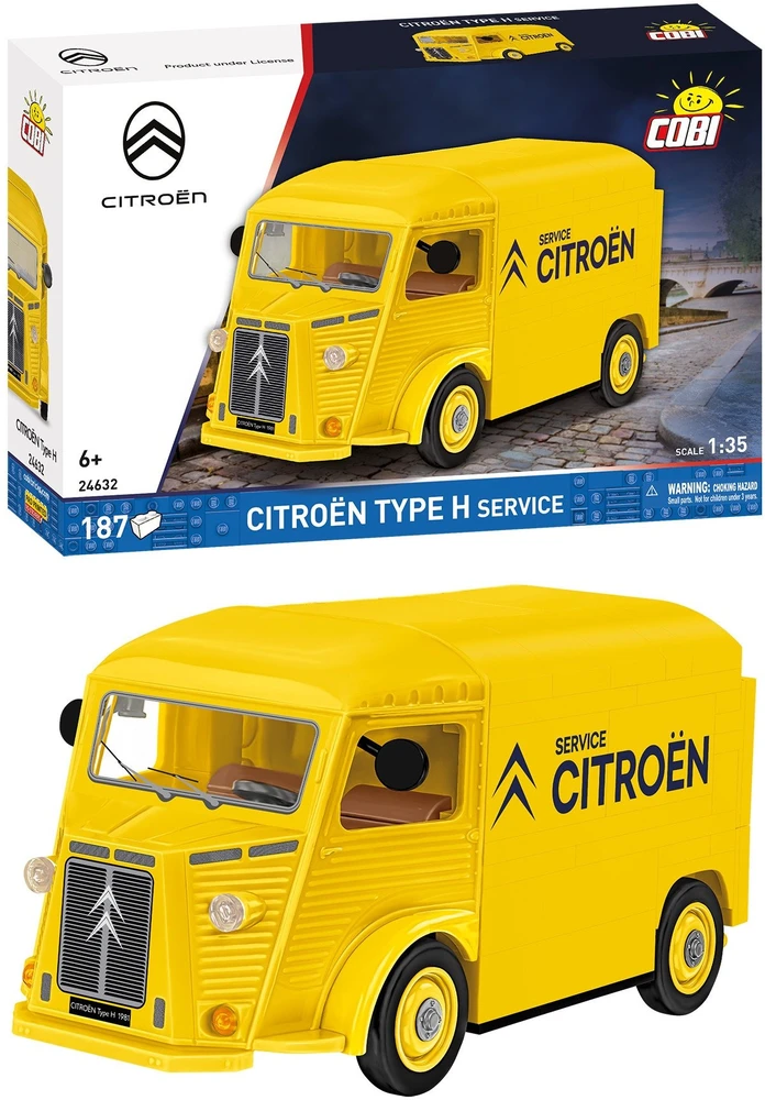 Statybinis žaidimas - COBI - Citroën Type H - Geltonas - 187 dalys - Masto 1:35
