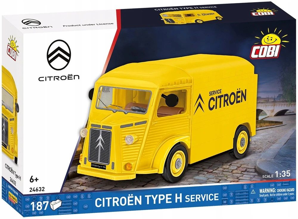 Statybinis žaidimas - COBI - Citroën Type H - Geltonas - 187 dalys - Masto 1:35
