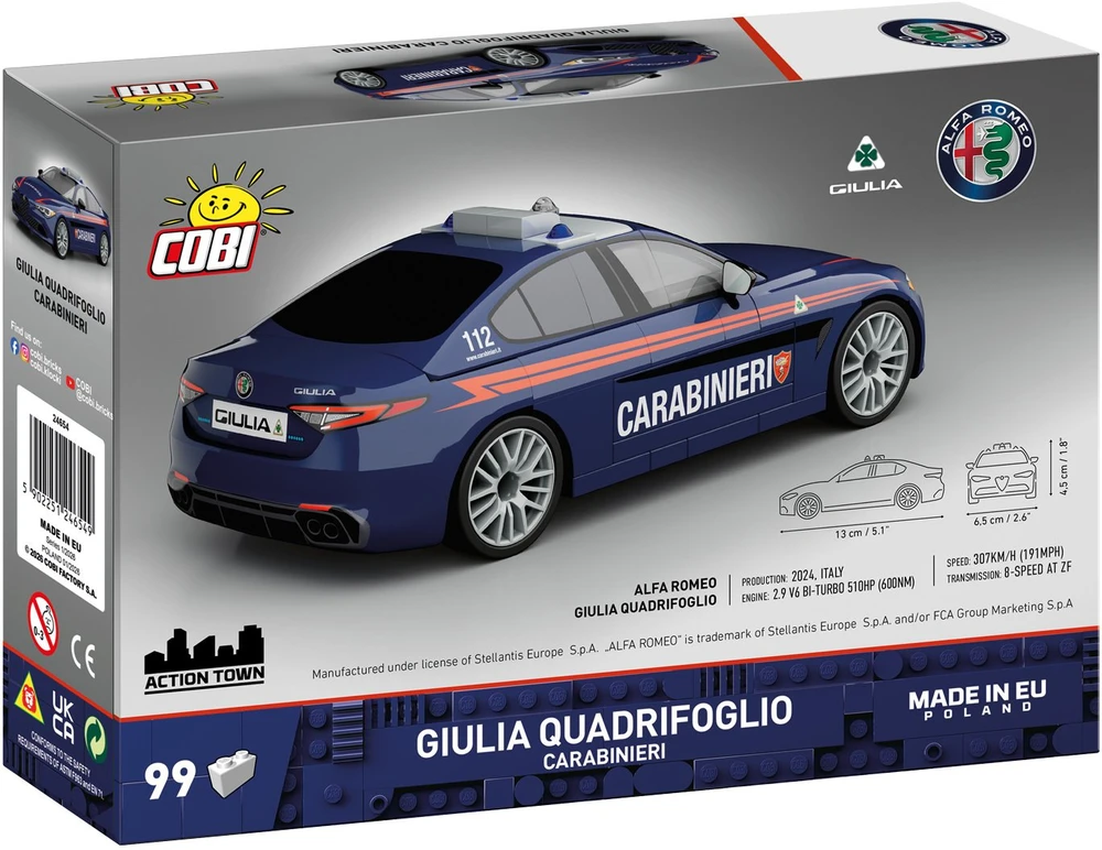 COBI Alfa Romeo Giulia Auad.Carabinieri 99kl 24654