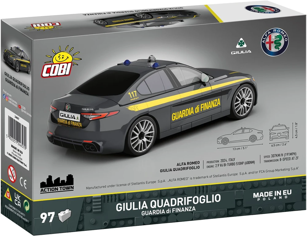 Cobi Alfa Romeo Giulia Quadrifoglio Gwardia Finansowa