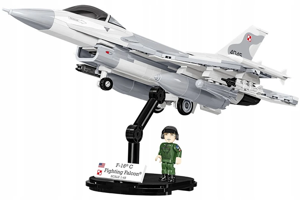 Cobi Klocki F-16c kovos sakalas blokuoja 463 blokus