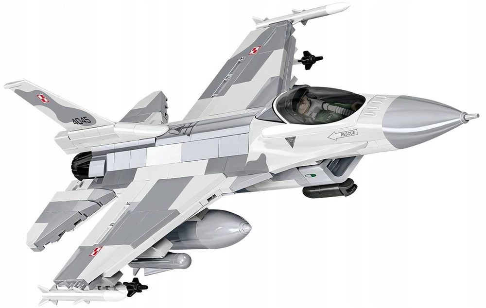 Cobi Klocki F-16c kovos sakalas blokuoja 463 blokus