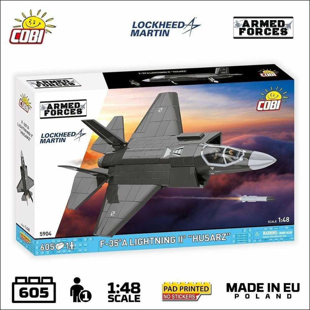 Cobi Klocki F-35A Lightning II statybiniai blokai, 605 dalys