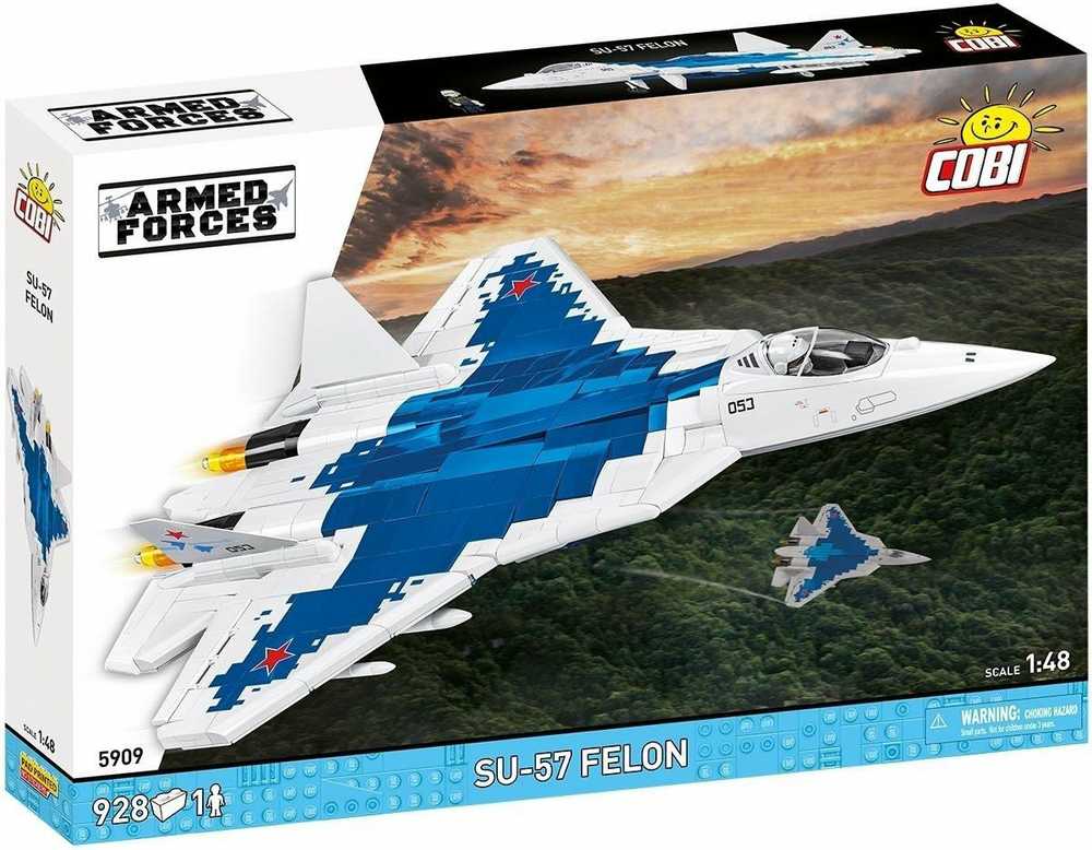 Cobi Klocki Su-57 „Felon“ konstravimo kaladėlės, 928 vnt.