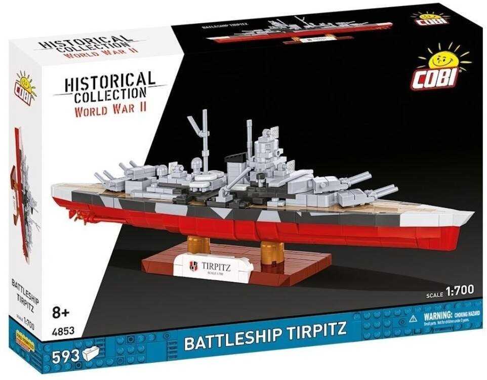 Cobi Klocki Karinis laivas „Tirpitz“ 593 blokai