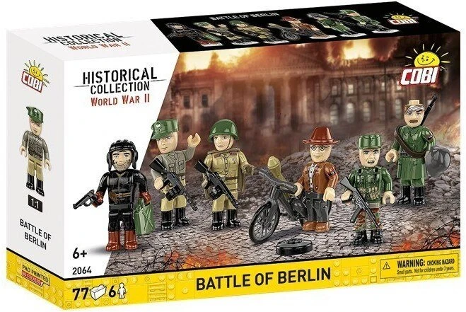 Cobi Klocki Berlyno mūšis blokuoja 77 detales