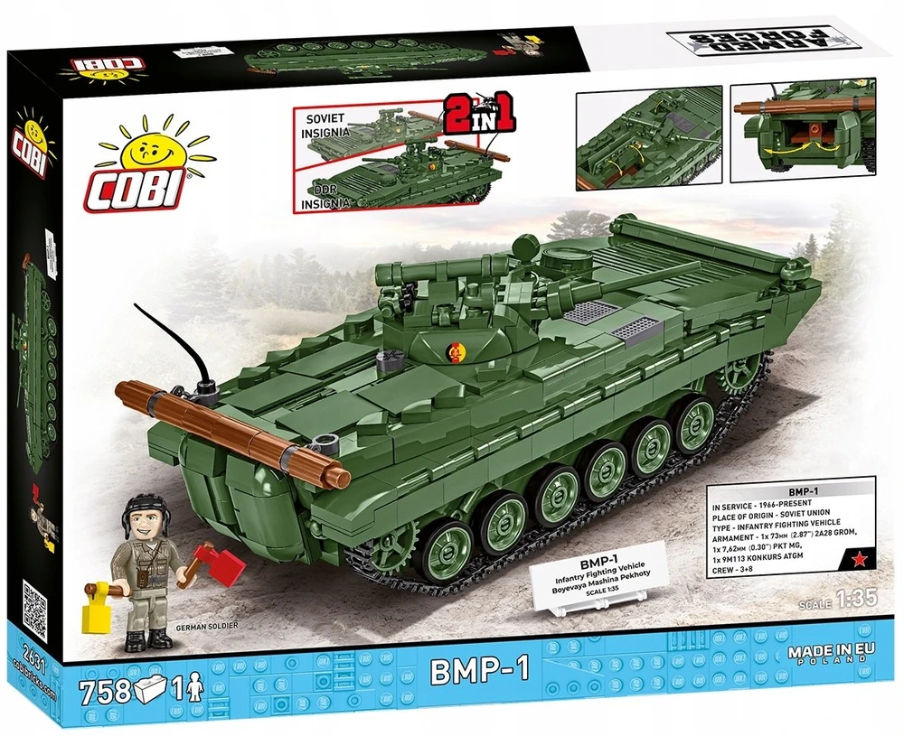 Cobi Klocki BMP-1 blokuoja 758 blokus