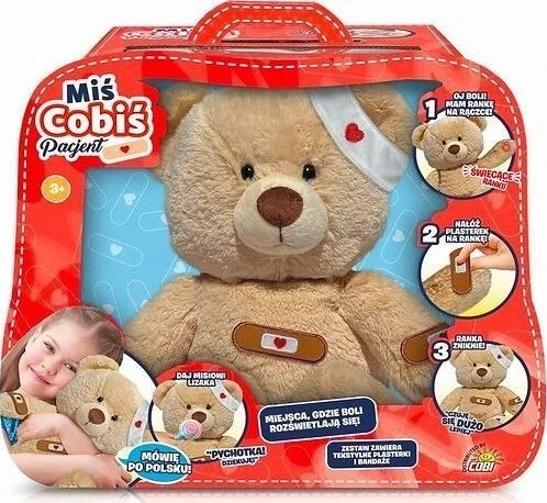 BOO-BOO BEAR Interaktyvus meškiukas - Pacientas (lietuvių kalba)