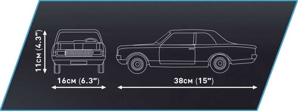 Cobi 24333 Opel Record C-Schwarze Witwe 1:12 2078 kl.