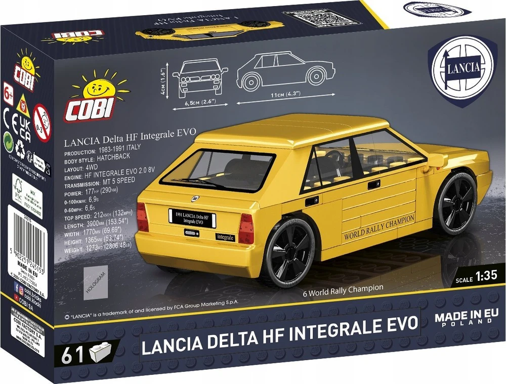 COBI Lancia Delta HF Integrale EVO 61kl 24515