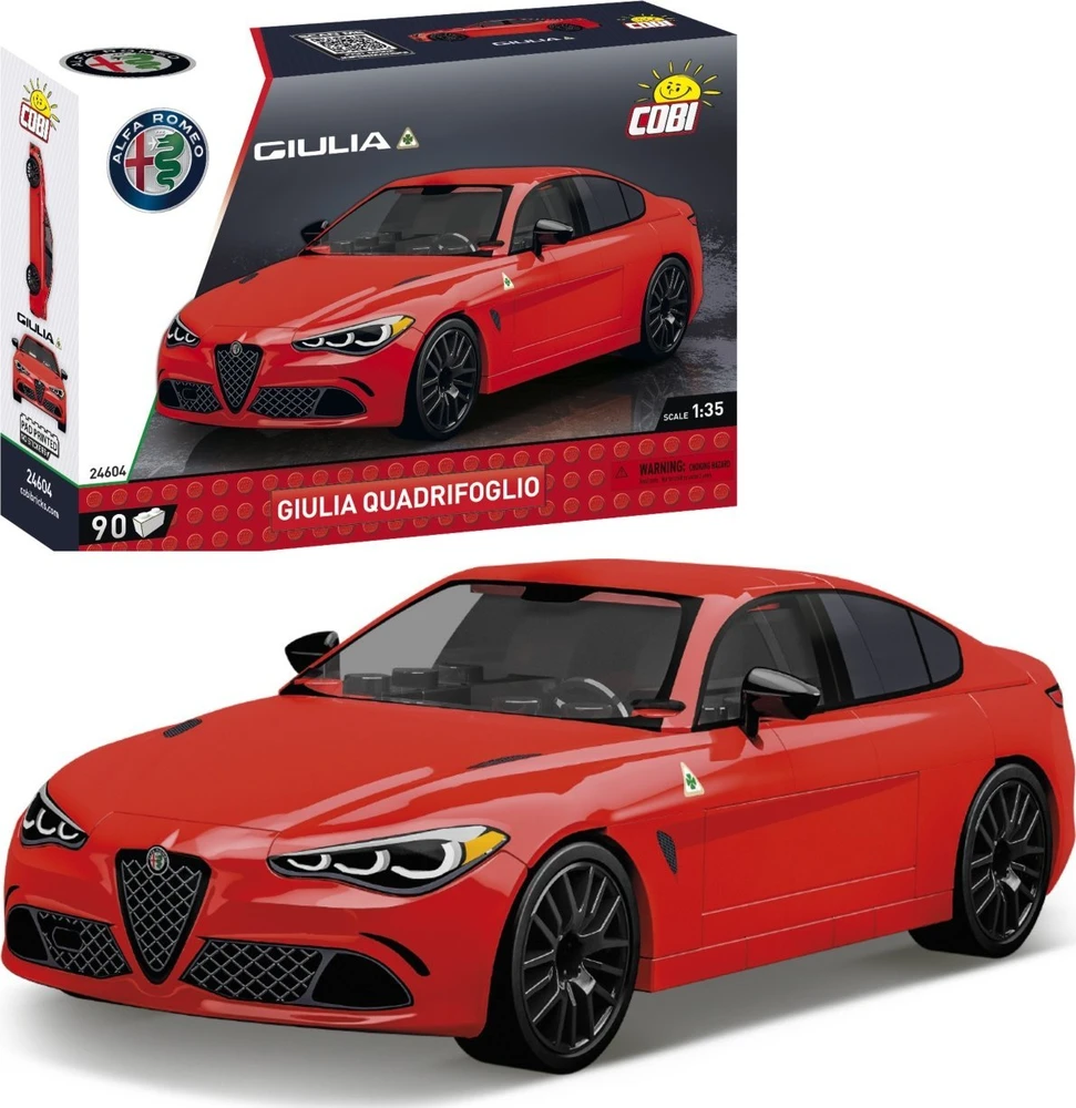 COBI konstruktorius Alfa Romeo Giulia Quadrifoglio 1:35, 90 detalių