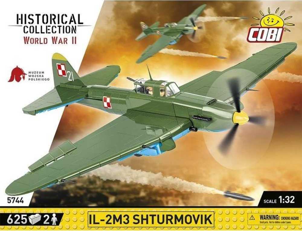 COBI 5744 BLOKAI LĖKTUVAS IL-2M3 SHTURMOVIK 625 VNT.