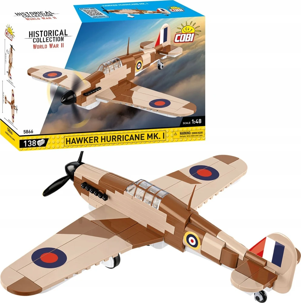 Lėktuvas - COBI - Hawker Hurricane MK.1 - Plastikas - Nuo 8 metų - Mišrus
