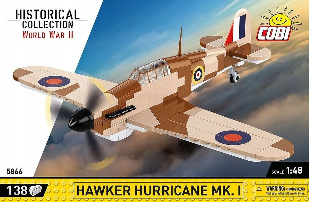 Lėktuvas - COBI - Hawker Hurricane MK.1 - Plastikas - Nuo 8 metų - Mišrus