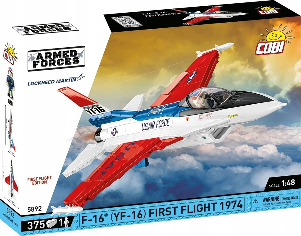 Cobi Klocki F-16 pirmojo skrydžio blokai 375 vienetai