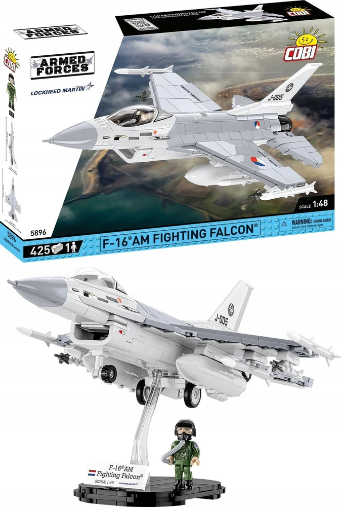 Cobi Klocki F-16 kovojantis falcon 425 blokai