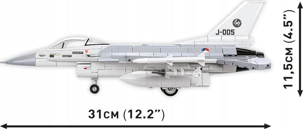Cobi Klocki F-16 kovojantis falcon 425 blokai