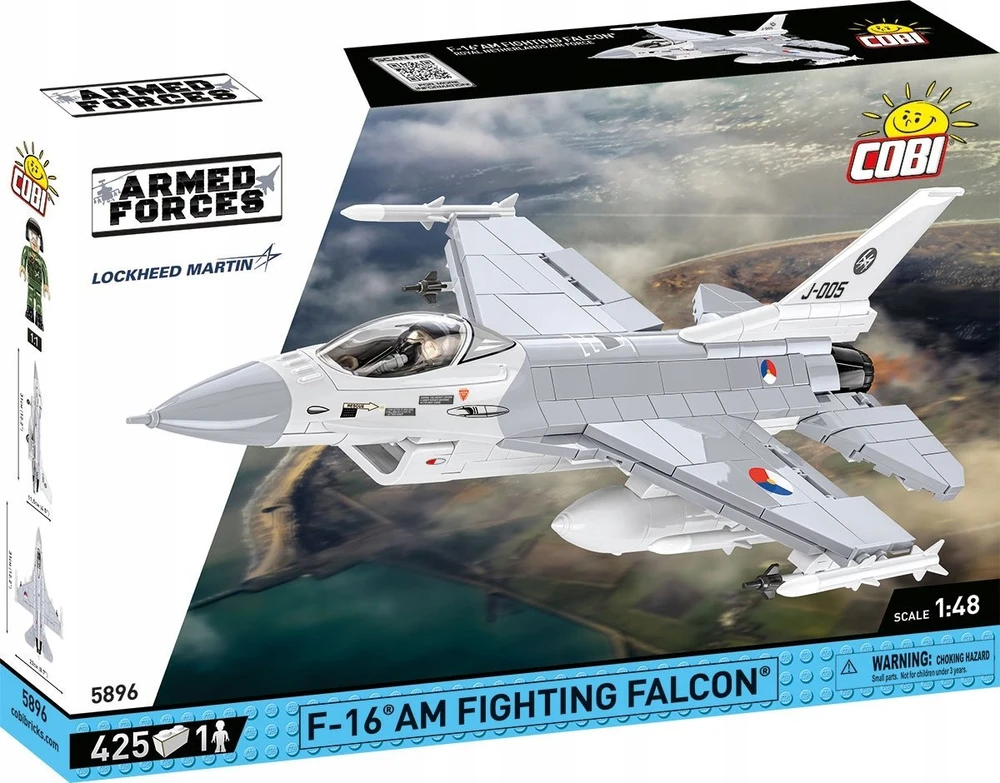 Cobi Klocki F-16 kovojantis falcon 425 blokai