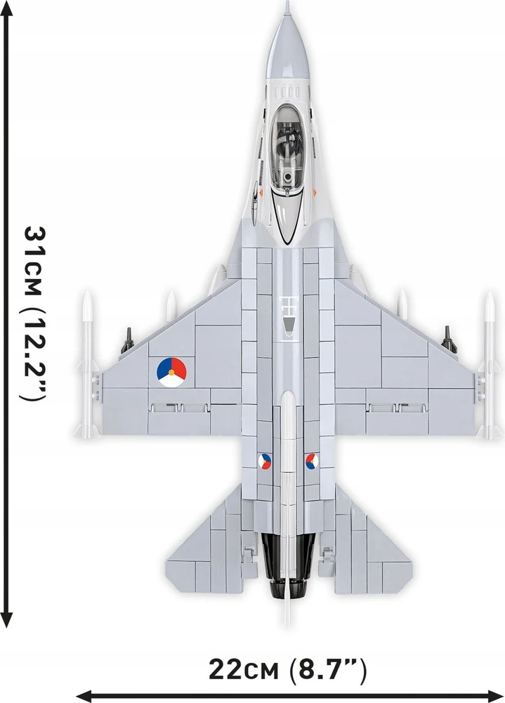 Cobi Klocki F-16 kovojantis falcon 425 blokai