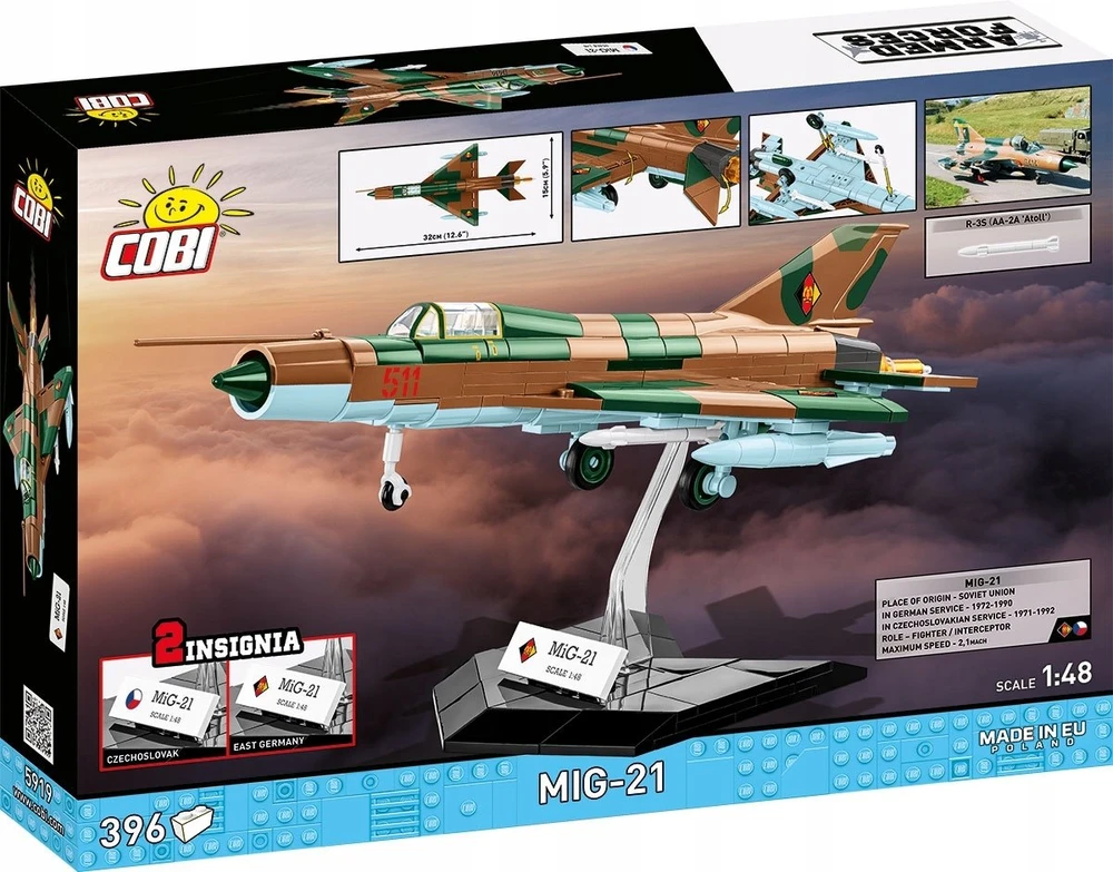 Cobi Klocki Mig 21 blokai 396 blokai