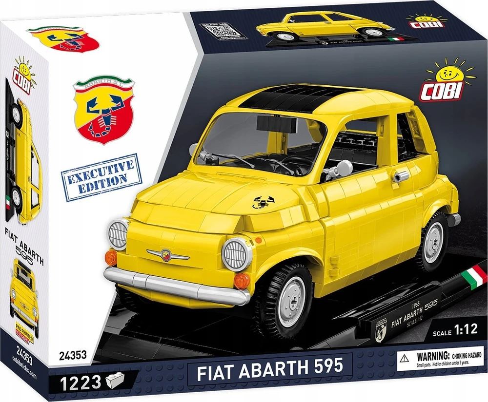 Cobi COBI Fiat 500 Abarth Executive Edition, statybinis žaislas (mastas: 1:12)