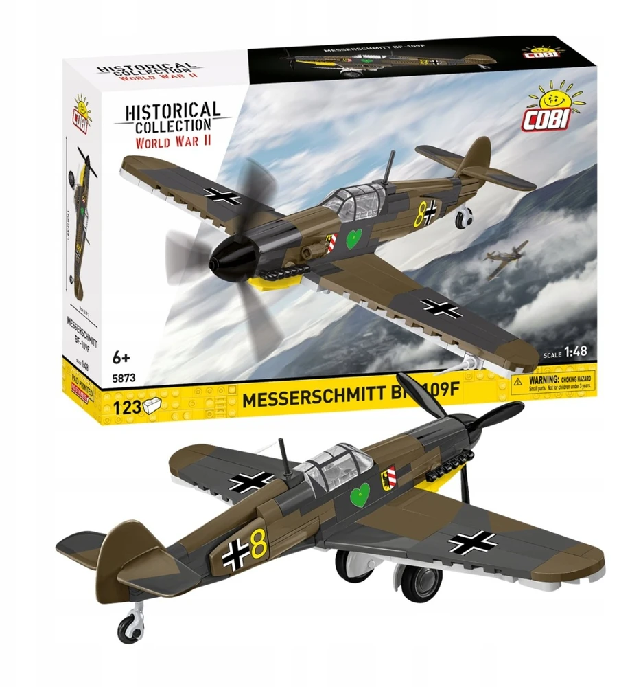 COBI 5873 BLOKAI Messerschmitt Bf-109F lėktuvas vokiečių naikintuvas