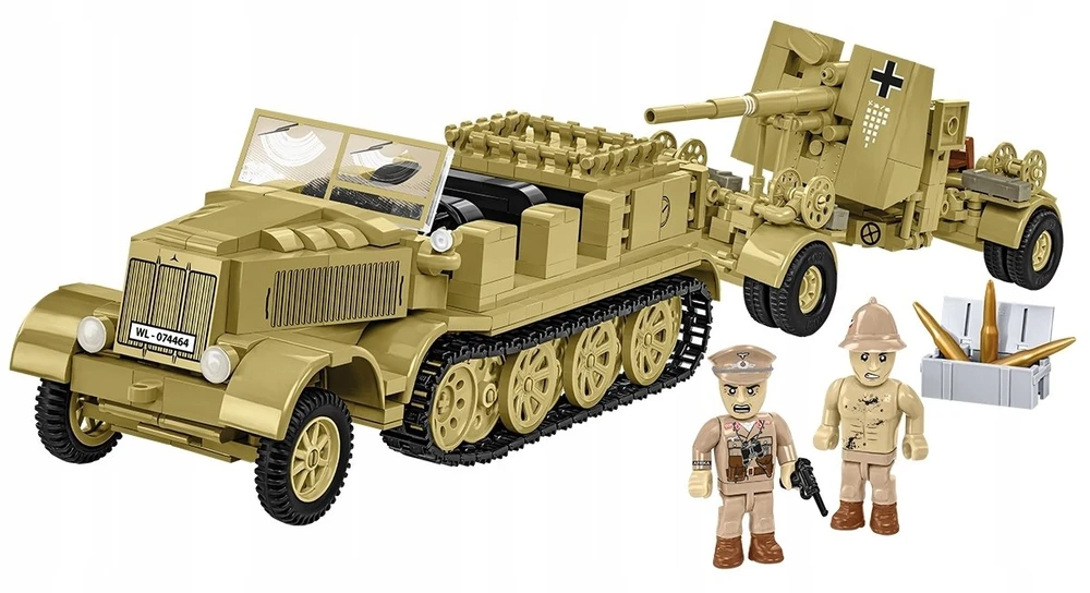 Cobi Klocki Sd.kfz.8 vilkimo blokai 8,8 cm priešlėktuvinės gynybos 36, 975 vienetai