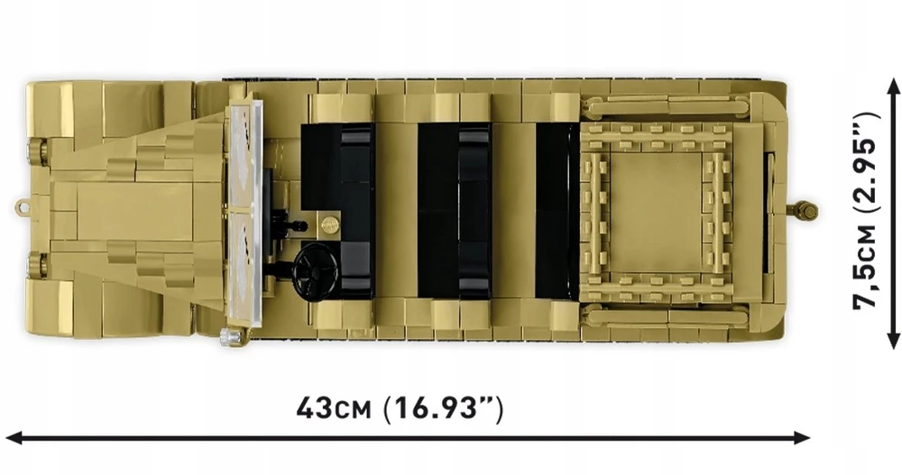 Cobi Klocki Sd.kfz.8 vilkimo blokai 8,8 cm priešlėktuvinės gynybos 36, 975 vienetai