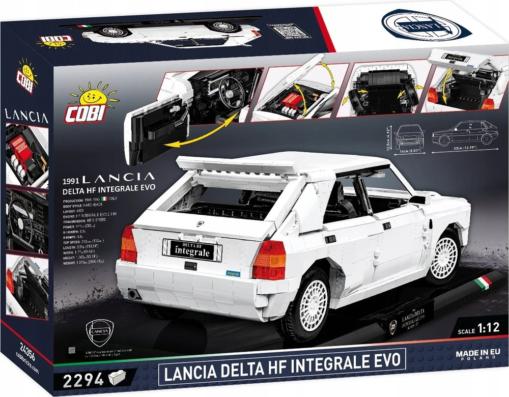 Konstruktorius Cobi Lancia Delta HF Integrale EVO automobilis 24356, 2294 d.