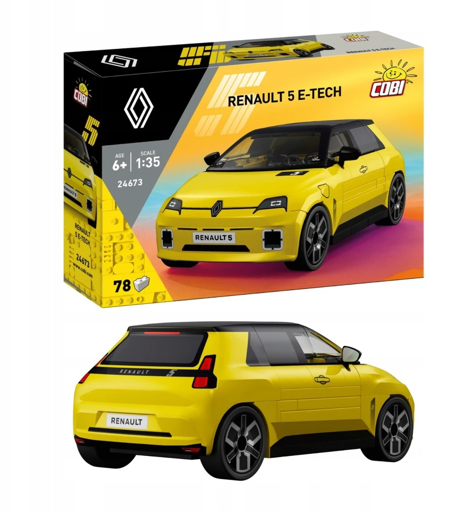 COBI Renault 5 E-TECH yellow 78kl 24673