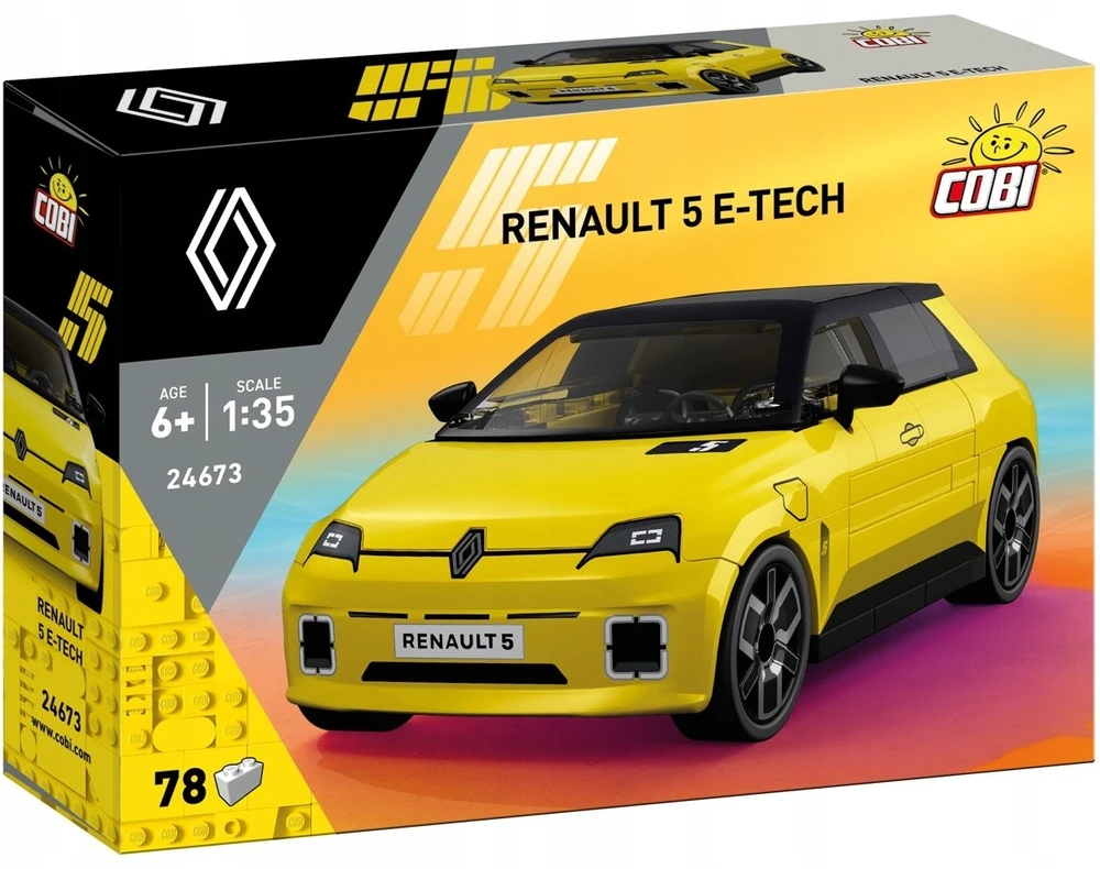 COBI Renault 5 E-TECH yellow 78kl 24673