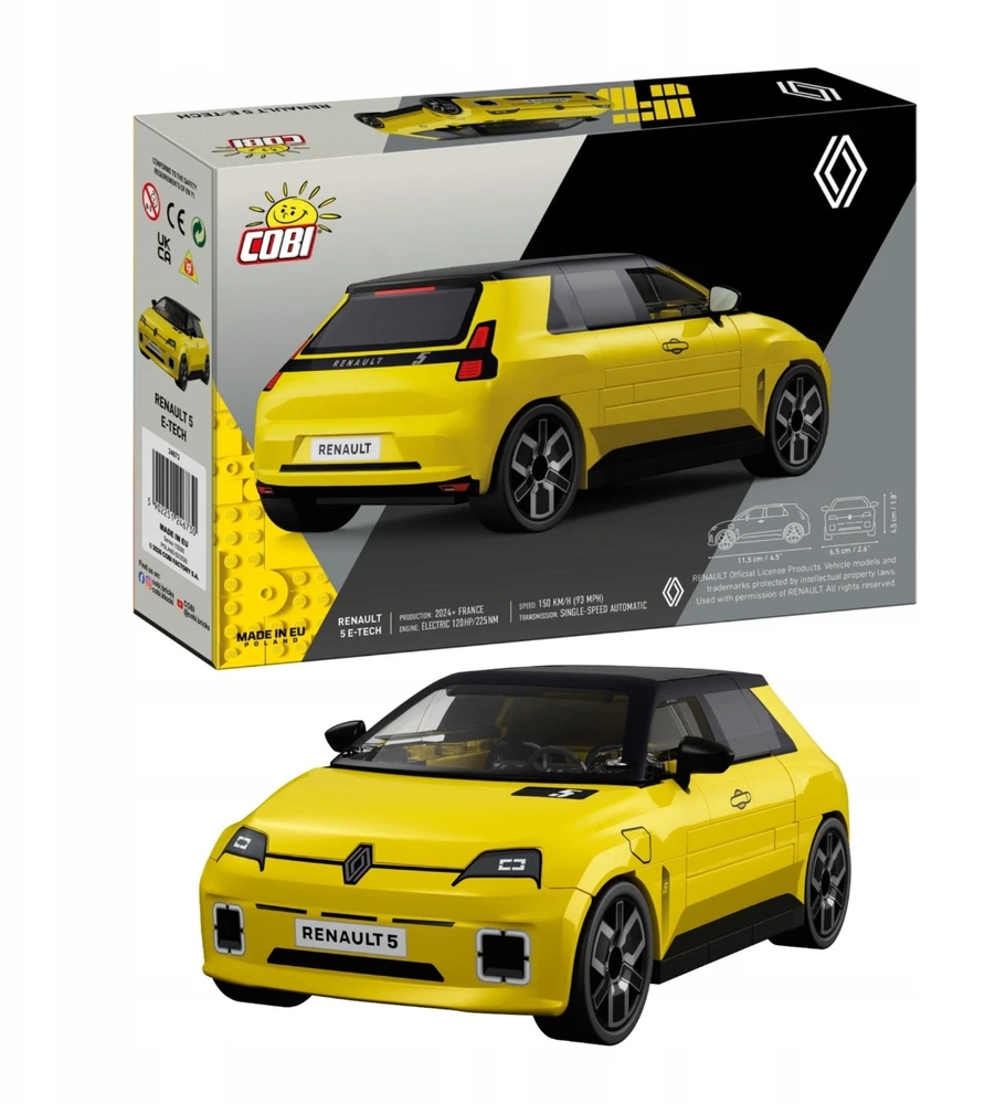 COBI Renault 5 E-TECH yellow 78kl 24673