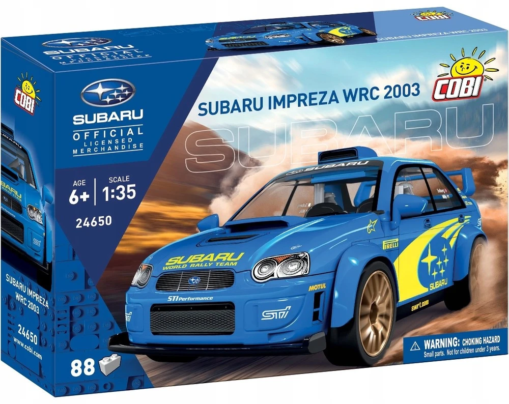 Cobi Kaladėlės Subaru Impreza WRC 2003 mėlyna 1:35