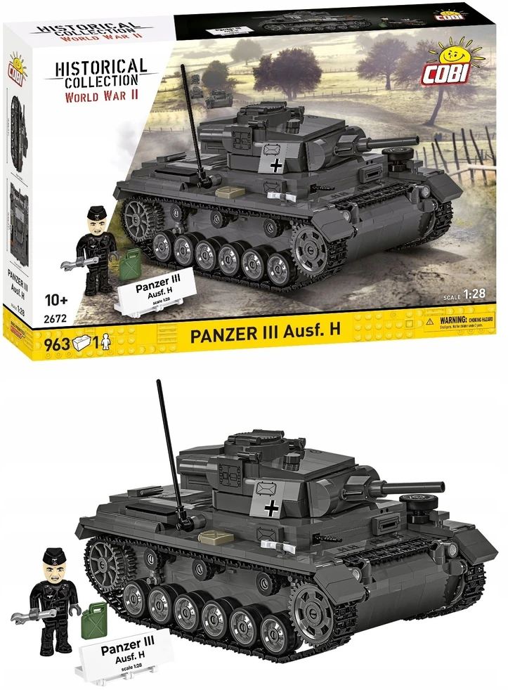Cobi Klocki Panzer III Ausf.H blokai 963 vnt