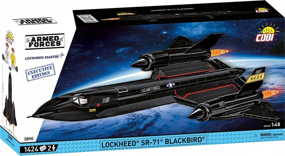 Statybinis žaidimas - COBI - LOCKHEED SR-71 BLACKBIRD - Juodas - Surinkimo rinkinys - Suaugusiems