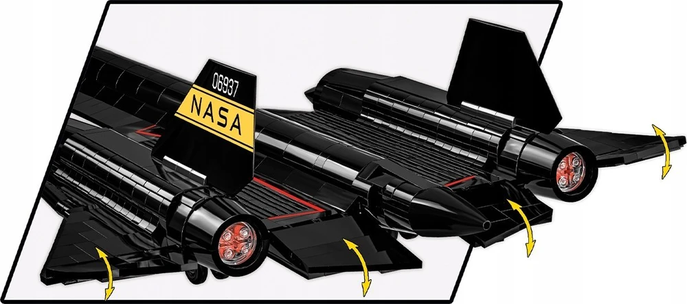 Statybinis žaidimas - COBI - LOCKHEED SR-71 BLACKBIRD - Juodas - Surinkimo rinkinys - Suaugusiems