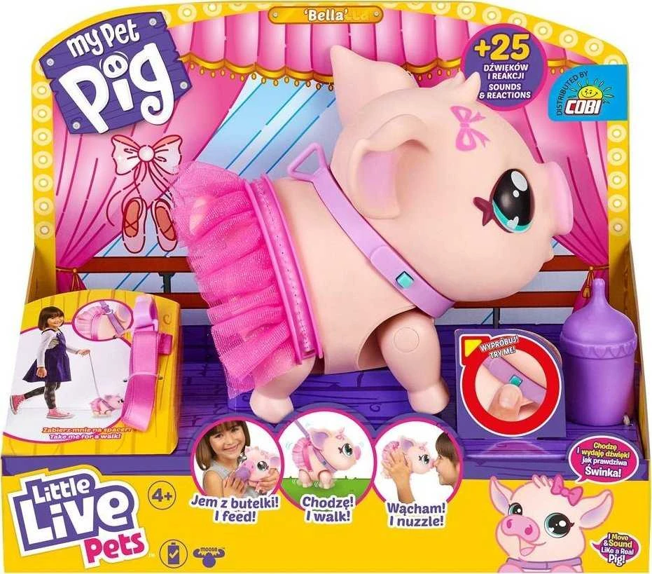 Moose Toys Figūrėlė Interaktyvi figūrėlė „Little Live Pets“ – balerina, kiaulė