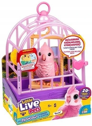 Cobi Figūrėlė Interaktyvi figūrėlė „Little Live Pets“ – mano tikras rožinis paukštis