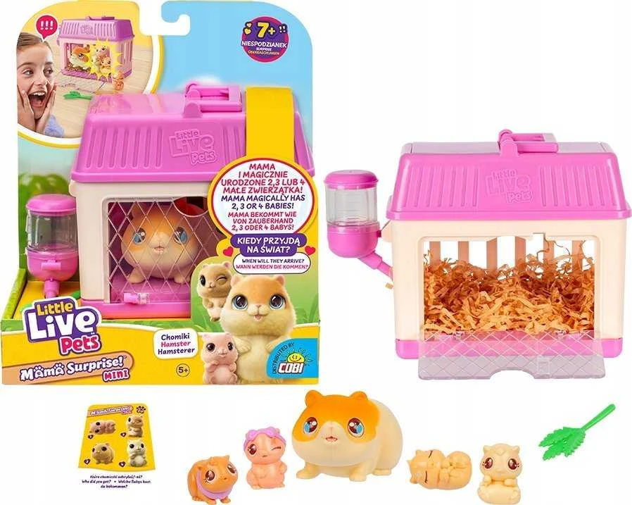 Cobi Figūrėlė Mažylių gyvų augintinių figūrėlė - Mama Surprise mini žiurkėnas