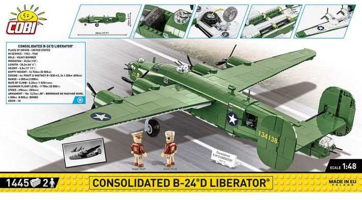 COBI HC WWII Consolidated B-24DLiberator 1445k 5739