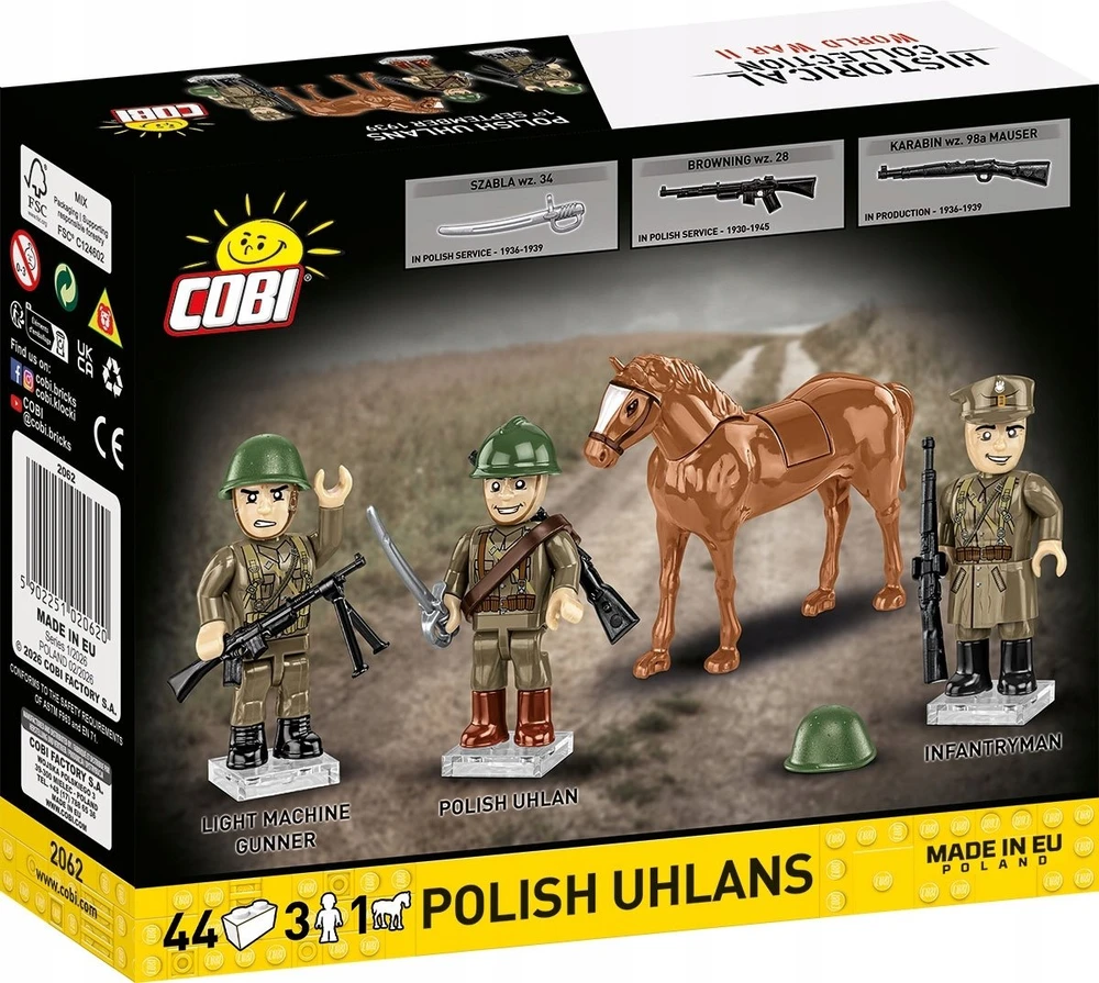 Cobi Klocki Lenkų ulonų komanda blokuoja 44 kadrus
